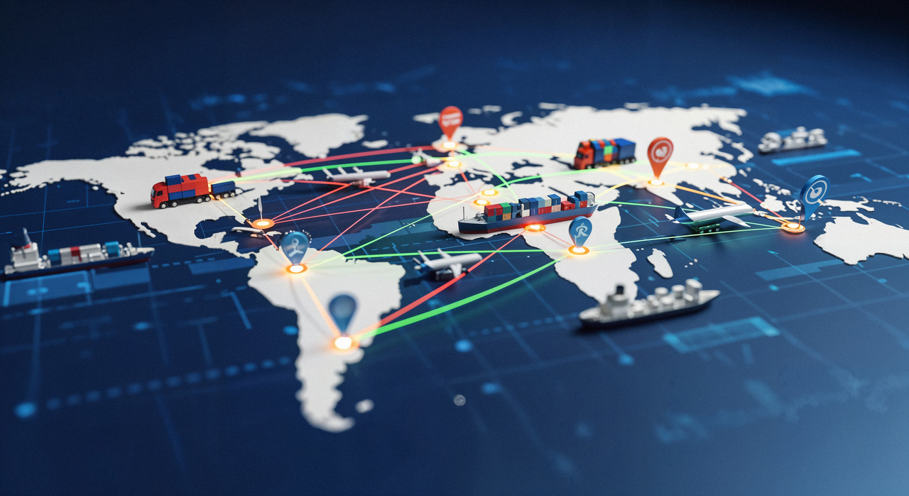 A nova geografia da logística global: como as empresas estão redesenhando suas cadeias de suprimento 1 global logistics transportation network Easy Resize.com